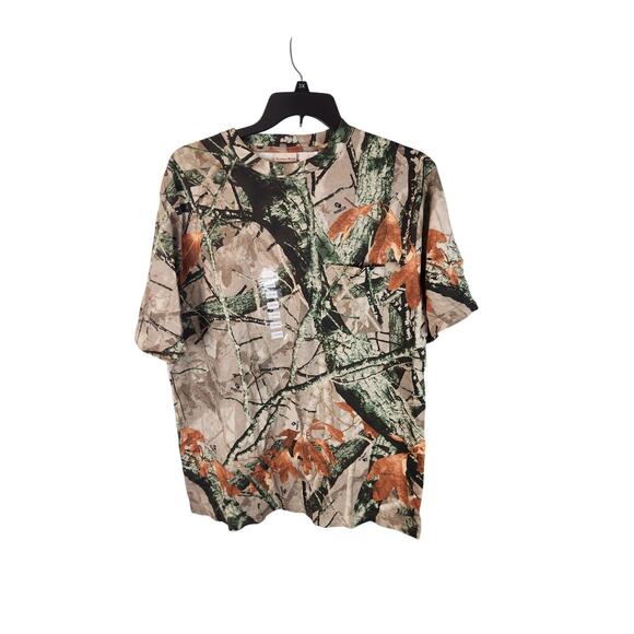 Vintage Y2K Outfitter's Ridge Camo short sleeve NWT men's large - Picture 1 of 4